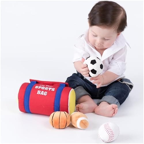 Baby GUND My First Sports Bag Stuffed Plush Playset, Baby Gift Toys for Boys and Girls Ages 1 & Up, 5 Piece, 8" thumbnail 5