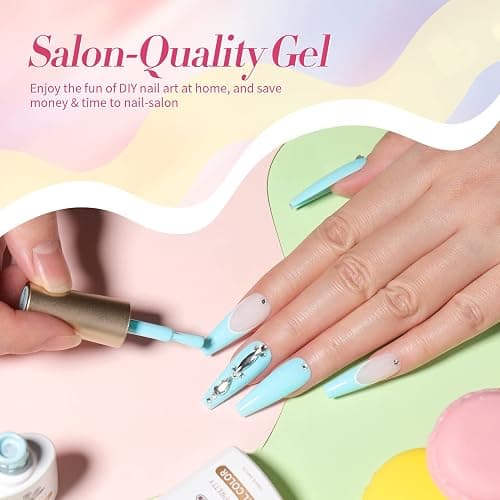 Born Pretty Pastel Gel Nail Polish Set Spring Summer Gel Polish Macaron Candy Sweet Color Gel Polish Easter Soft Pink Yellow Purple Blue Green Colors Collection Nail Art Gift Box 7ML 6PCS thumbnail 6