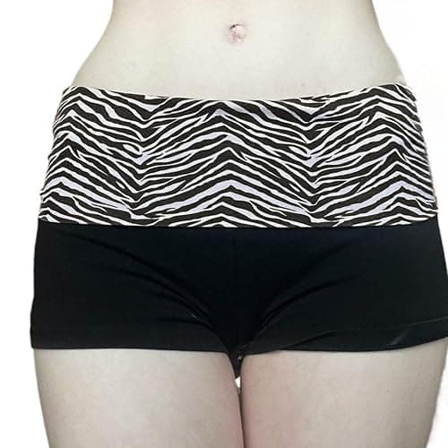 fold over zebra shorts - Image 1