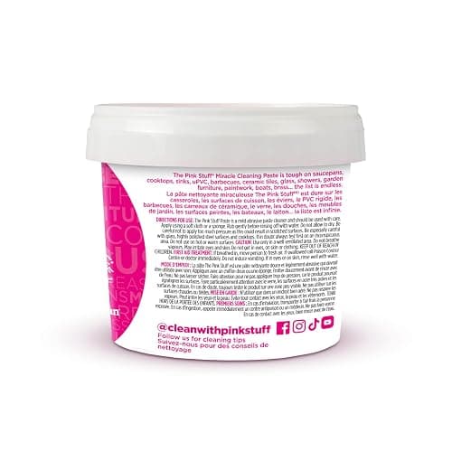 Stardrops The Pink Stuff Cleaning Paste 500g, Multi Purpose Cleaner for Kitchen, Bathroom, Tiles, Glass, Shower, Oven, Sink, Stainless Steel, Removes Grease, Grime & Stains thumbnail 3