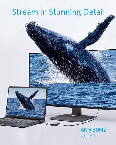 Anker USB C Hub, 7in1 Multi-Port USBC Hub with 4K HDMI, 85W PD, USB-C and 2 USB-A 5Gbps Data Ports, microSD and SD Card Reader, for MacBook Air, MacBook Pro, XPS, and More (Charger not Included) thumbnail 5