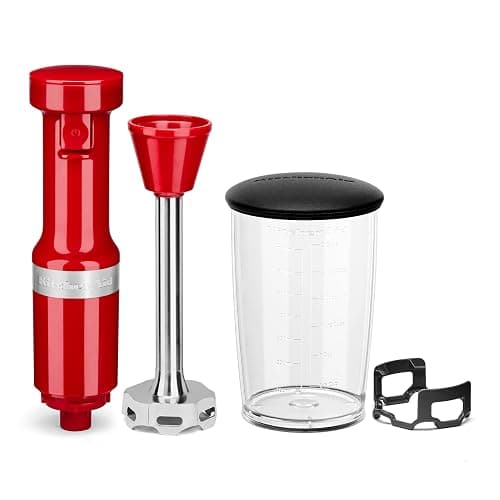 KitchenAid Variable Speed Corded Hand Blender KHBV53, Empire Red thumbnail 4