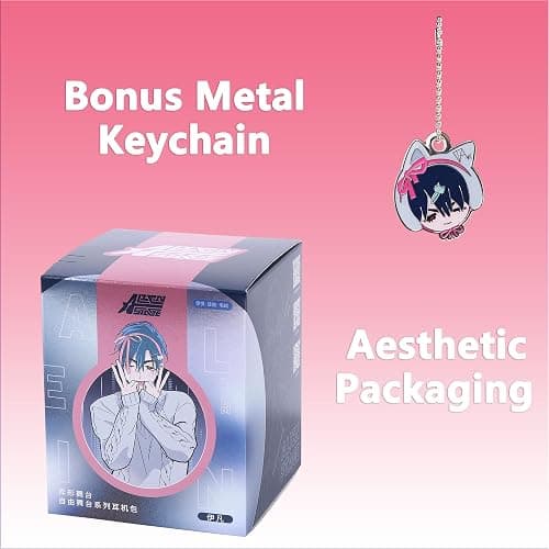 YJacuing Alien Stage Silicone Headphone Case Multi-Purpose Pouch (Ivan) | Official, Anime, ALNST, Merch, Coin Purse, with Bonus Keychain thumbnail 3