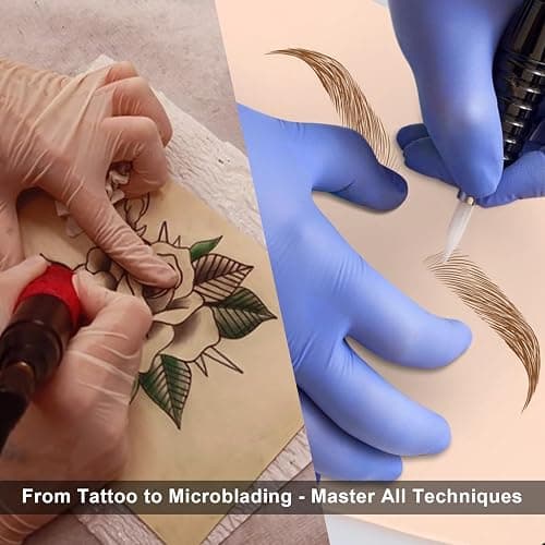Blank Tattoo Practice Skins - Autdor 20Pcs Tattoo Skin Practice Double Sides 8x6" Fake Skin Tattooing and Microblading Eyebrow Practice Skin for Tattoo Supplies,Beginners and Experienced Artists thumbnail 4
