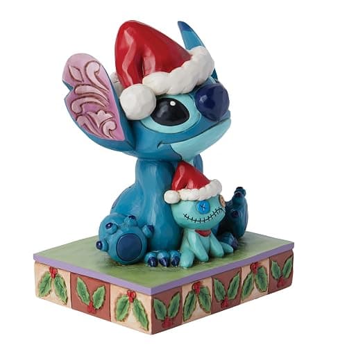 Enesco Disney Traditions Collection by Jim Shore Lilo and Stitch Santa with Scrump Figurine- Stone Resin Hand Painted Crafted Collectible Stitch Christmas Disney Figurines Home Decor Statue, 5.5 Inch thumbnail 6