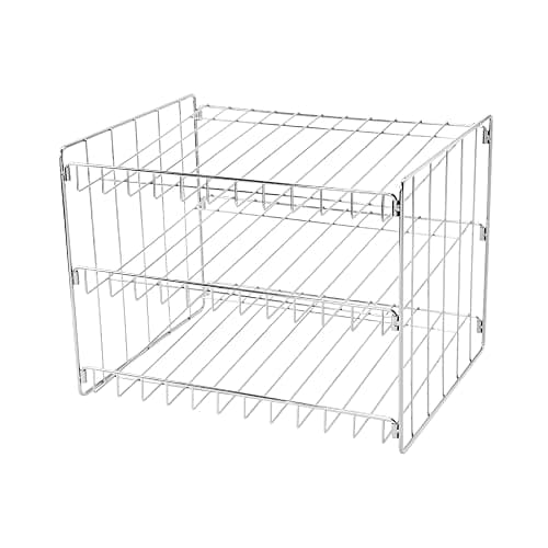 Kitchen Details 3 Tier Can Organizer | Canned Food Storage Rack | Kitchen Cabinet and Pantry Organization | Holds 36 Cans | Space Saving | Chrome thumbnail 3