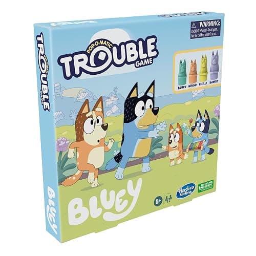 Hasbro Gaming Trouble: Bluey Edition Board Game for Kids, 2-4 Players, Race Bluey, Bingo, Bandit, or Chilli to The Finish, Ages 5 and Up (Amazon Exclusive) thumbnail 16