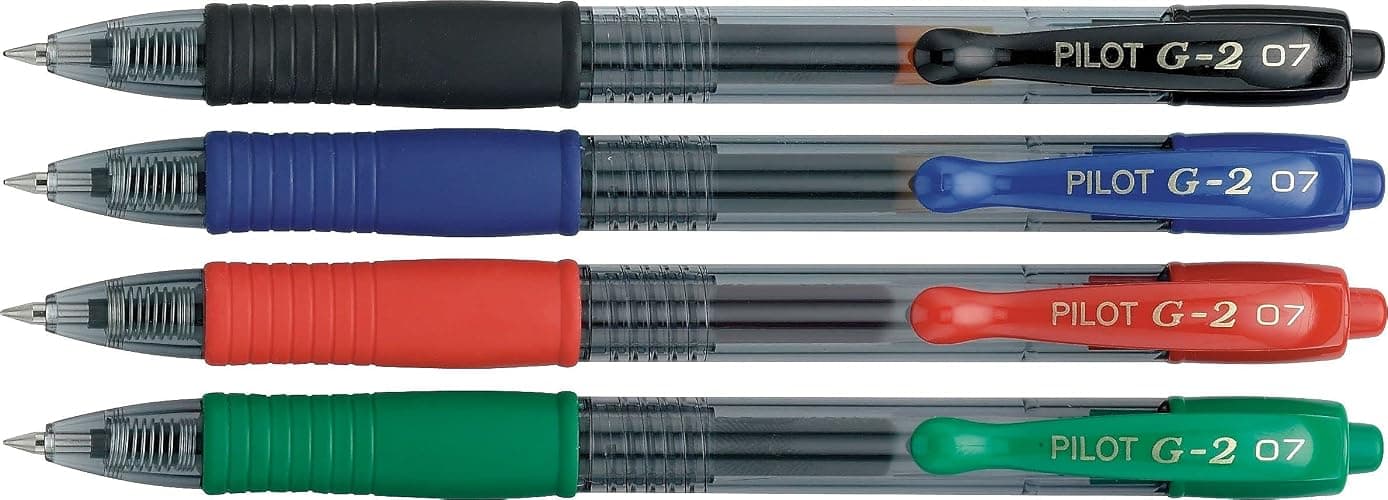 Pilot G2 Premium Gel Roller Pens, Bold Point, Gel Ink Pens, 1 mm, Pack of 4, Assorted Classic - Ideal for School, Journaling & Office Writing thumbnail 2