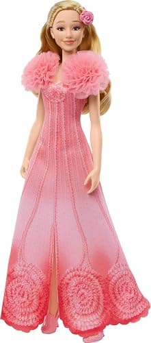 Mattel Wicked Singing Glinda Fashion Doll & Accessories, Posable with Movie-Inspired Look & Removable Outfit, Sings “Popular” thumbnail 6