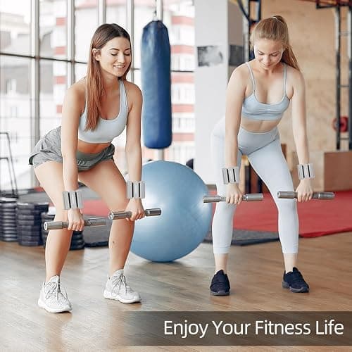 Welebar Adjustable Wrist & Ankle Weights for Women and Men, 1 Pair(1 Lb Each) Silicone Weighted Bangles for Yoga Fitness Pilates Gym Exercise thumbnail 7