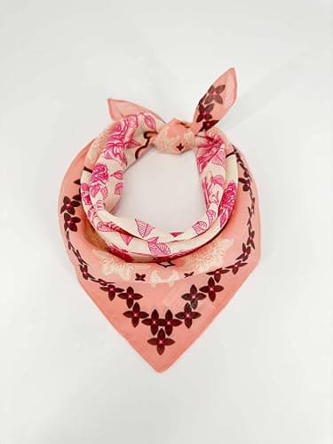 HankieWorld Bandanas for Women and Men，3 Pack Super Soft Thin 60s Preium Cotton 22 inch Handkerchiefs thumbnail 6