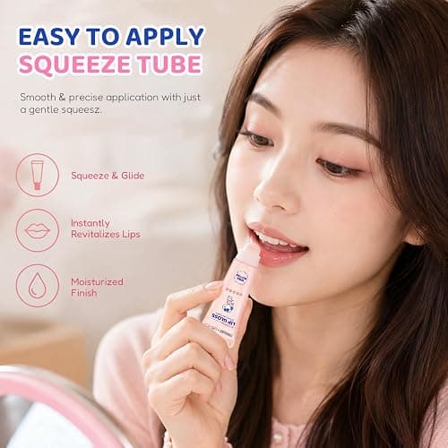 CELAVI x PEANUTS Snoopy Lip Gloss with Keychain Charm, 1 Pc, Shea Butter - Hydrating Lip Care, Cute Makeup Gift for Teens & Women thumbnail 3