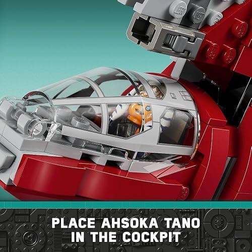 LEGO Star Wars Ahsoka Tano’s T-6 Jedi Shuttle Spaceship Toy - Star Wars Building Toys Set for Kids, Boys & Girls, Ages 9+ - Birthday Gift for Fans - 4 Minifigures - 75362 thumbnail 3