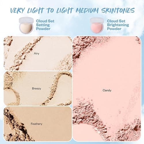 Kosas Cloud Set Face Brightening Powder - Pressed Brightening Powder, Smooths Shine Controll, Coverage for Dark Undereye & Uneven Skin - Lightweight Setting Powder - Candy (Sheer Brightening Pink) | Coverage for Dark Undereye, Coverage for Uneven Skin, Smooths Shine Controll thumbnail 9