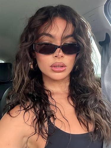 GUVIVI Retro Oval Sunglasses for Women 2026 90s Small Chic Cat Eye Sun Glasses Sunnies Lightweight Shades thumbnail 2