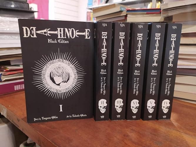 Death Note Black Edition Volume 1-6 Collection 6 Books Set Manga Tsugumi Ohba - Image 1
