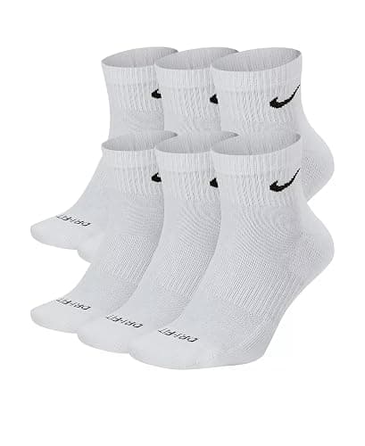 Nike Everyday Plus Dri-FIT Cushioned Ankle Athletic Training Casual Socks - 6 Pack - Image 1
