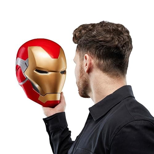 Marvel Legends Series Iron Man Premium Electronic Helmet with Light FX, Avengers: Endgame Adult Collectible Roleplay Gear thumbnail 9