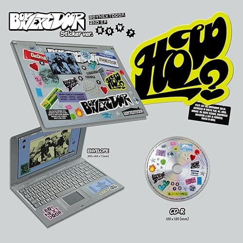 BOYNEXTDOOR - 2nd EP [HOW?] (Sticker Ver.) Sticker Book + CD-R + Polaroid + Photocard + Door Hanger + 3 Extra Photocards thumbnail 2