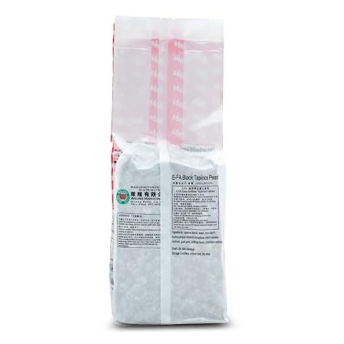 E-FA BRAND Black Tapioca Pearls (Boba), Quick Cook Tapioca Pearls for Bubble Tea, Microwave Ready in 3 Minutes, Fresh Chewy Texture, Milk Tea & Dessert Topping, Halal Certified, 2.2 LB (Pack of 1) thumbnail 2