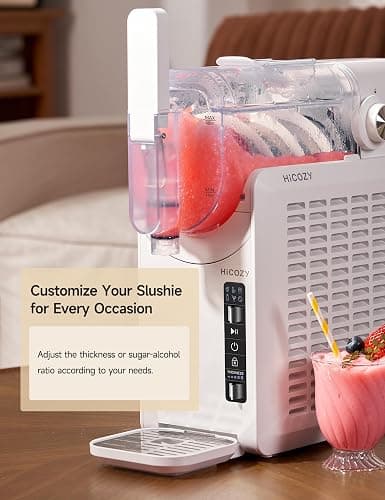 HiCOZY F1 Slushie Machine, Professional Frozen Drink Maker, Slushy Machine for Home, No Ice Needed, Self-Cleaning, 5 Presets for Milkshakes, Cocktail, Frappes, and More thumbnail 5