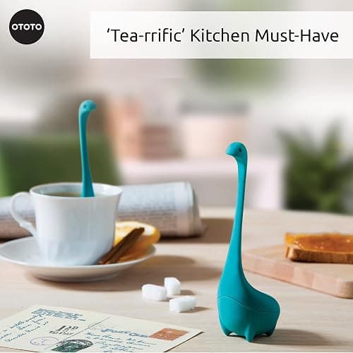 Cute Tea Infuser by OTOTO - Loose Leaf Tea Steeper, Tea Accessories, Tea Diffusers, Tea Infuser for Loose Leaf Tea, Tea Strainers, Cute Gifts, Tea Gift Set, Kitchen Gifts, Cooking Gadgets thumbnail 2