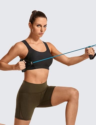 SYROKAN Bounce Control Plus Size Sports Bras for Women High Support Double Back Hooks Full Coverage Padded Wireless Bra thumbnail 5