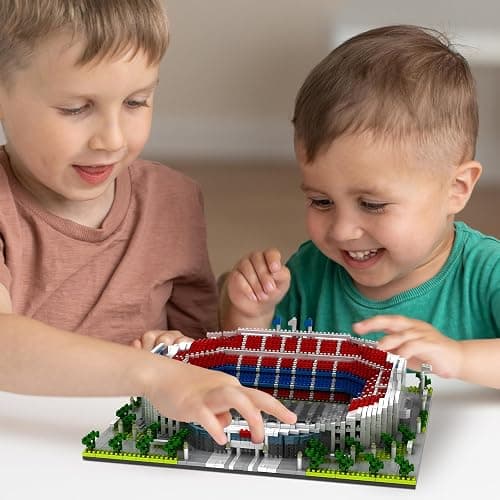 CAXIMSY Barcelona Style Soccer Stadium Micro Mini Building Block Set 3500 Pcs Famous Football Arena Model Kit for Adults & Teens Sports Architecture Model Home Office Desk Decor Display Gift thumbnail 8