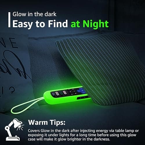 SOTATOO (Pack of 2) Replacement Remote for Roku TV with Soft Protective Case(Glow in the Dark), Remote Compatible with TCL/Hisense/Sharp/Philips/Onn/Element Roku TV (Not for Roku Stick,Box or Speaker) thumbnail 5