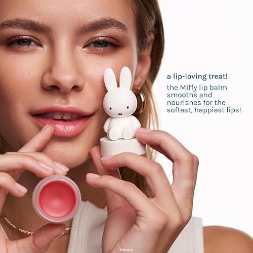 The Crème Shop Miffy Tinted Lip Balm with HA and Murumuru- Rare Rose thumbnail 5
