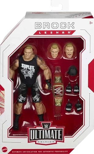 WWE Ultimate Edition Multiple-Pose 6-inch Action Figure with Entrance Gear, Extra Heads & Swappable Hands thumbnail 6