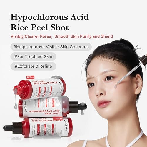 medicube Hypochlorous Acid Rice Peel Shot | Gentle Exfoliating Serum for Dead Skin Cells & Pore Care, Blackheads & Excess Sebum Control | Rice Extract, Panthenol for Hydrating & Smoothing Care thumbnail 2