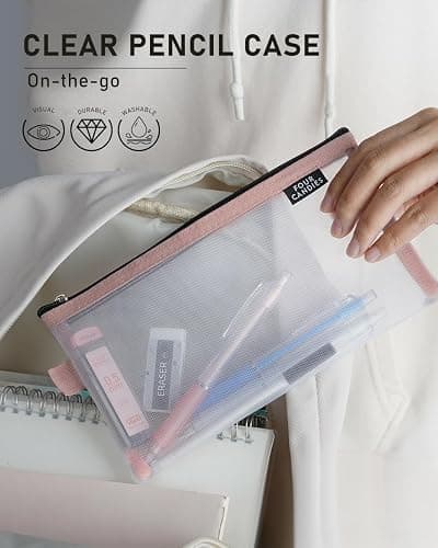 Four Candies Mechanical Pencil Set with Case, 6PCS Aesthetic Mechanical Pencils 0.5 & 0.7mm with 360PCS HB Lead Refills, 3PCS Erasers, 9PCS Eraser Refills for writing, drawing and sketching - 0.5mm + 0.7mm thumbnail 4