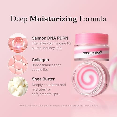 medicube PDRN lip sleeping mask glow balm | Salmon PDRN, Collagen, Shea Butter for Softer Lips, Long-lasting Moisture, Overnight and daily lip care, Korean Skincare 0.35 oz. thumbnail 5