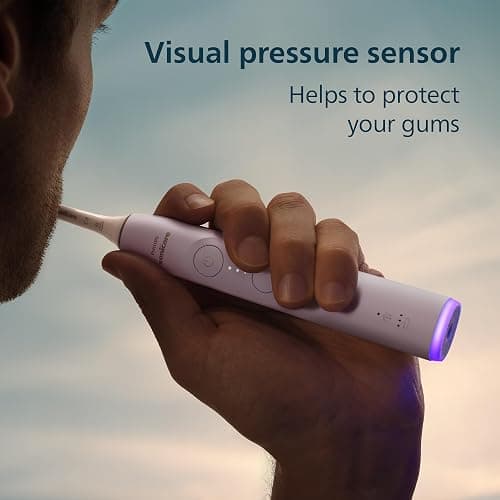 Philips Sonicare 6500 Series Electric Toothbrush - Next-Generation Sonicare Technology, Pressure Sensor, 9 Brushing Settings, SmarTimer, BrushPacer, 21-Day Runtime, Travel Case, Light Pink, HX7412/05 thumbnail 5