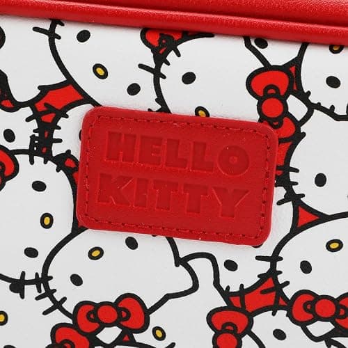 Bioworld Hello Kitty Character Face All-Over Print 9" Dual Compartment Toiletry Kit thumbnail 5