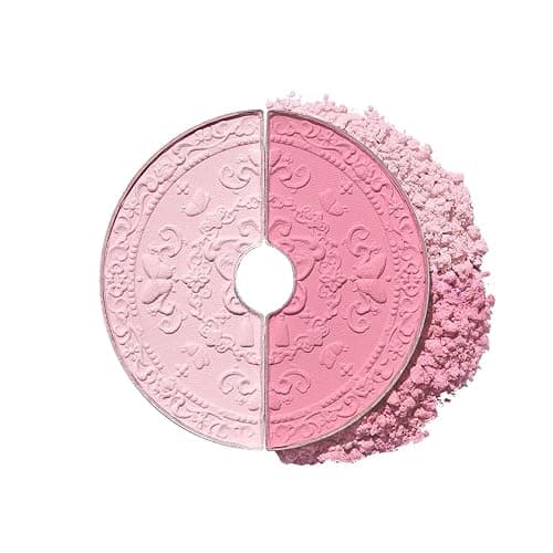 Butterfly Cloud Collar Rouge Box Highlighting & Blush Duo Powder, Flower Know Pink Matte Finish Blush & Highlighter Palette, Buildable & Blendable Makeup for Cheeks (Pastel Lotus) thumbnail 2