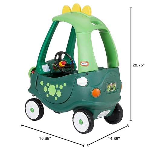 Little Tikes Cozy Coupe Dinosaur – Amazon Exclusive Large, Green thumbnail 3