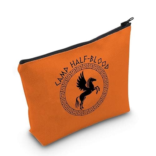 WCGXKO Percy Movie Camp Half-Blood Greek Mythology Long Island Makeup Bag Bookish Gift - Image 1