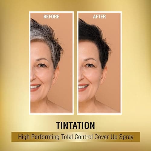 Red by Kiss Tintation Temporary Hair Color Spray, Instant Gray Root Touch Up Coverage, Water-Resistant & Smudge-Proof, Easy Wash Out, Barber & Hairline Touch-Up, Quick-Dry (Black, 2.82 oz) thumbnail 4