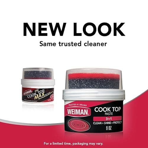 Weiman Cooktop Cleaner Paste, Easily Remove Burned-On Food, Grease and Watermarks, Leaving Your Glass Cook Top Sparkling thumbnail 9