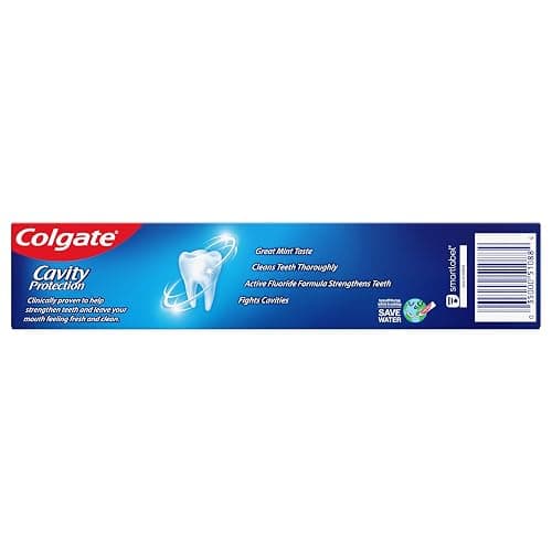 Colgate Cavity Protection Toothpaste with Fluoride, Minty Great Regular Flavor, Anti Cavity Toothpaste, 6 Oz Tube thumbnail 10
