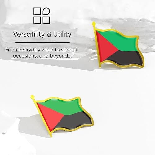 Martinique Flag Lapel Pin - Enamel Metal National Badge | World Travel Souvenir Gifts for Men & Women | Country Flag Patriotic Brooch Bulk Pack of Pins for Hat, Tie, Clothes, Backpack (1pc) thumbnail 5