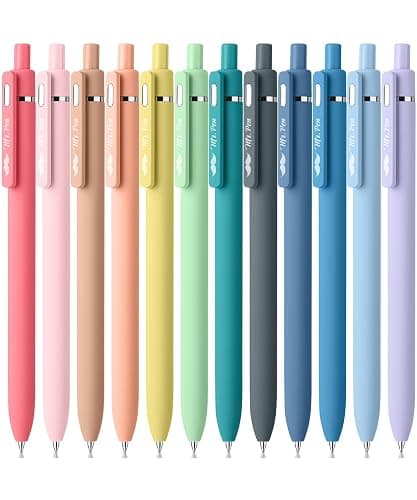 Mr. Pen- Retractable Gel Pens, 12 Pack, Pastel Color Ink, Fine Point 0.7 mm | Fast Dry, Smooth Writing, Cute Gel Ink Pens for Drawing, Writing Planner and School Supplies - Image 1