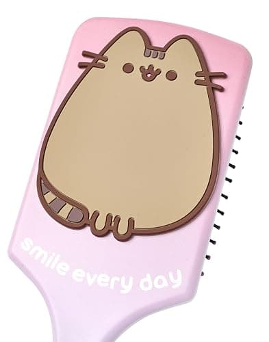 Pusheen Women's Hair Brush and Scrunchie Set | Adults All Over Print Bobble and Paddle Brush with 3D Cat Detangling Brush thumbnail 5