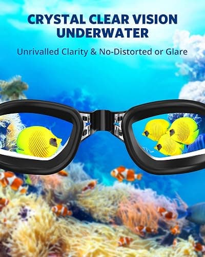 Aegend Swim Goggles, 2 Pack Swimming Goggles No Leaking Adult Men Women Youth thumbnail 6