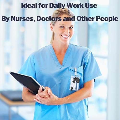 Daemson Mini LED Keychain Flashlights & Permanent Marker Pens, Badge Lights for Nurses 12 Lumen Battery Powered, Badge Reel Pen for Nurses Doctor Office Outdoor Gift (12PCS) thumbnail 6