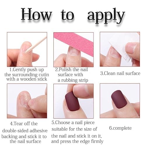 FJSMTOPl Boho Press on Nails Medium Almond Fake Nails Press ons with Designs Blue False Nails Glossy Full Cover Acrylic Glue on Nails Cute Artificial Stick on Nails for Women Manicure 24Pcs, style17 thumbnail 7
