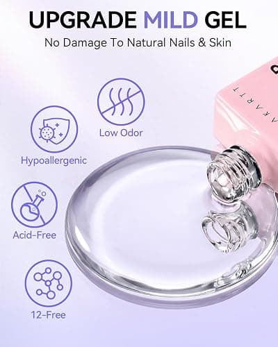 Makartt Gel Top and Base Coat Set 2 PCS 15ml No Wipe Long Lasting | Upgrade Diamond-Shine Base and Top Coat Gel Nail Polish Soak Off UV LED Lamp Needed Home DIY Salon Gift Women thumbnail 9