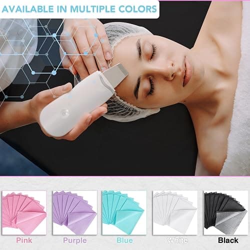 80 Pack Disposable Dental Bibs 13"x18", 3-Ply Waterproof Tattoo Bibs Sheet for Nail Salon, Dental Clinic, Feeding, Tattoo Shop (Black) thumbnail 5